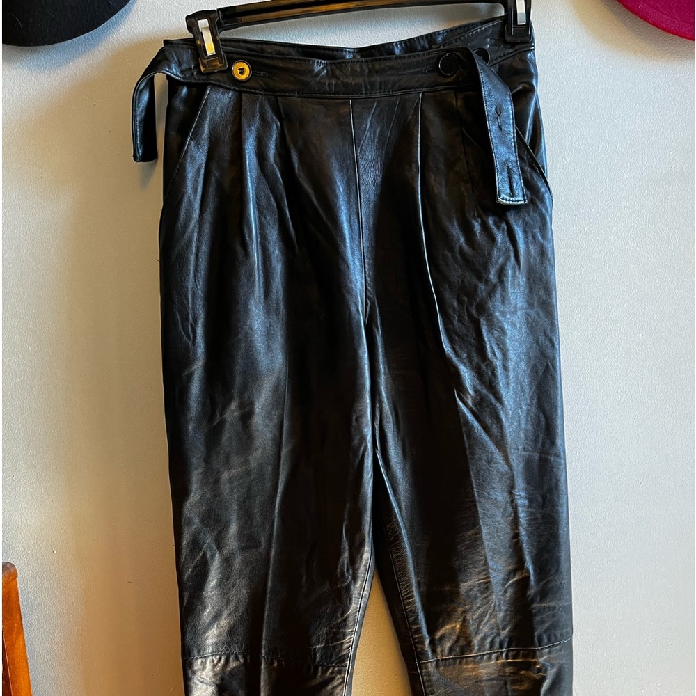 Cavalli vintage leather pants